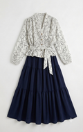 Ensemble bleu (chemise et jupe)