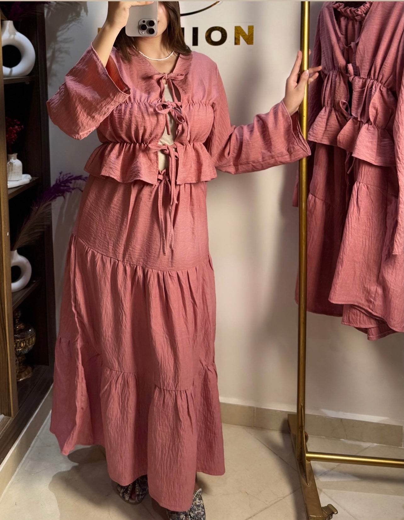 Ensemble Noeud rose