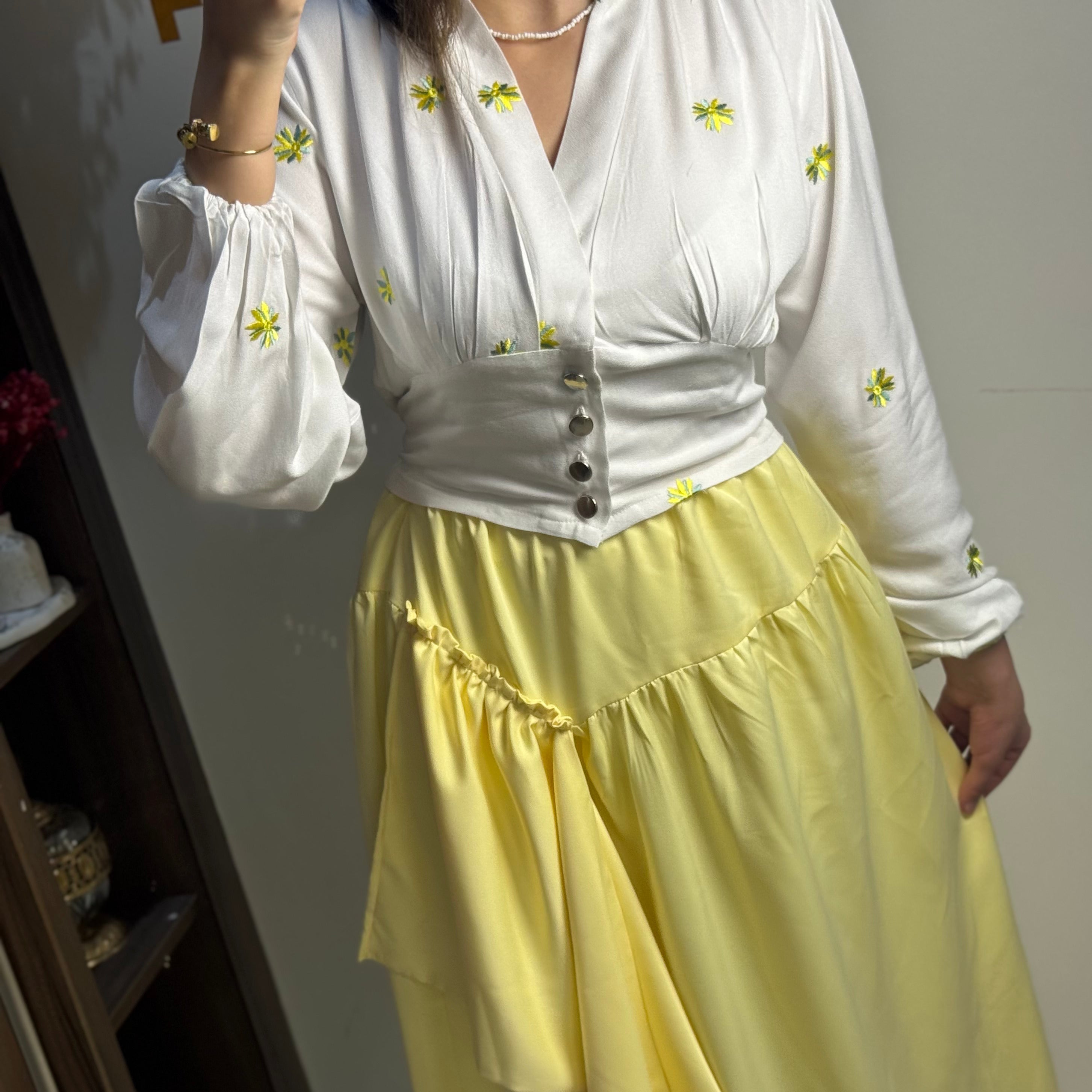Ensemble Mimosa (chemise et jupe)