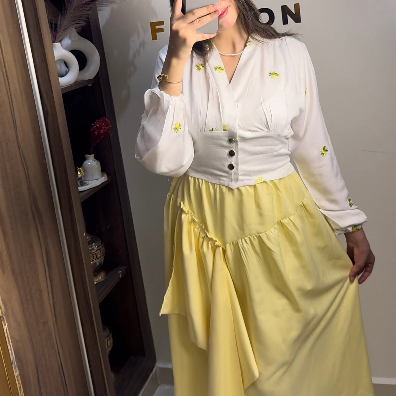 Ensemble Mimosa (chemise et jupe)